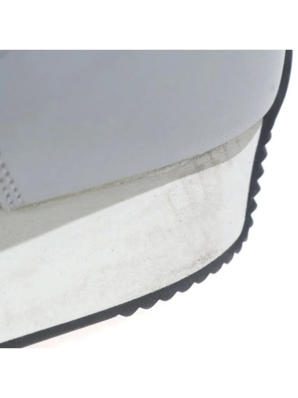 Hermes Escape White Mesh Low Cut Sneakers Leather Gray